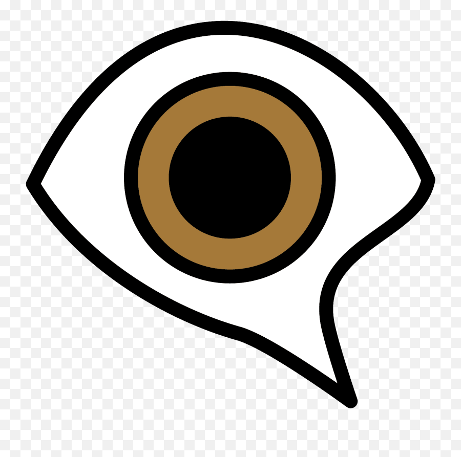 Eye In Speech Bubble Emoji Clipart - Dot,Bubble Emoji