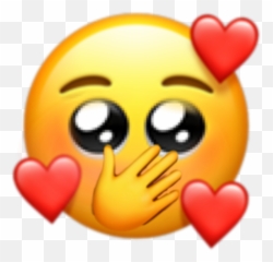 The Most Edited Ruck Picsart - Pleading Emoji With Hearts,Emojis Cara Dinero Para Photoshop