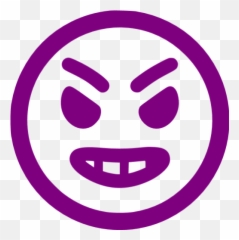Purple Angry Icon - Free Purple Emoticon Icons Red Angry Icon Png Emoji,Angry, Emoticon