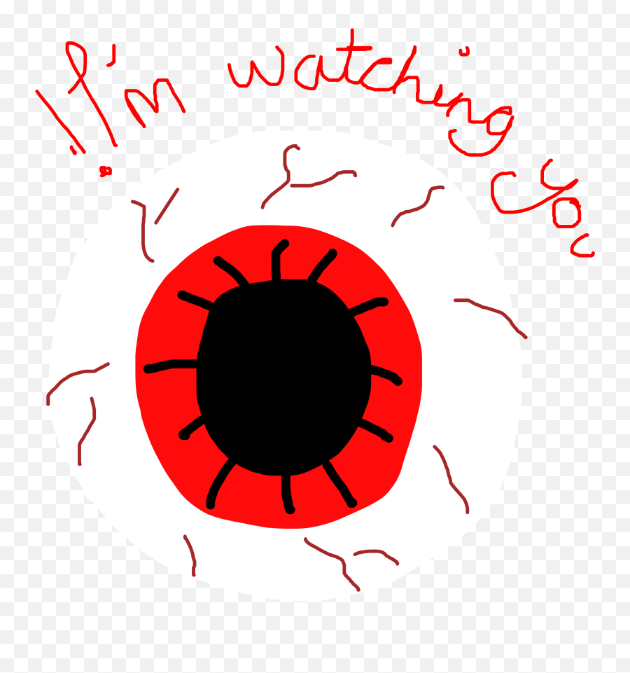 Im Eye Creepy Creepy Creepyeye Sticker - Dot Emoji,Im Watching You Emoji