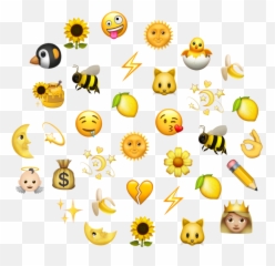 Yellowemoji Yellow Yellowflower Sticker By Madeleine - Happy,Hawaiian Emoticon