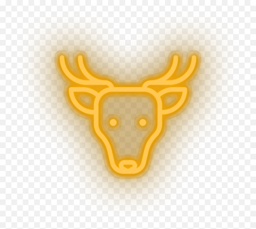 Deer Neon Sign - Animals Led Neon Decor Emoji,Deer Head Emoji