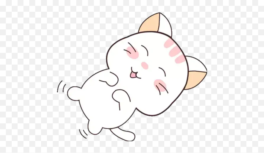 Kawaii Cat Stickers For Whatsapp - Fictional Character Emoji,Kawaii Cat Emoji