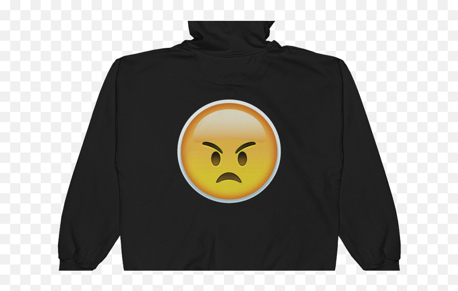 Download Emoji Zip Hoodie Angry Face - Happy,Angry Face Emoji