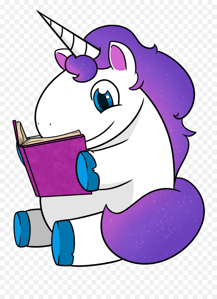 Because Words Are Magical Clip Art Transparent Library - Unicorn Reading A Book Emoji,Textbook Emoji