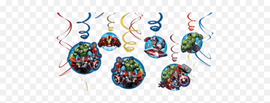 The Avengers Swirl Decorations - Párty Dekorace Avengers Emoji,Avengers Emojis