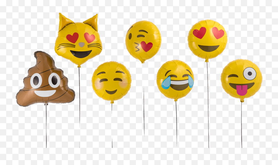 Emoji Helium Filled Balloon - Happy,Balloon Emoji