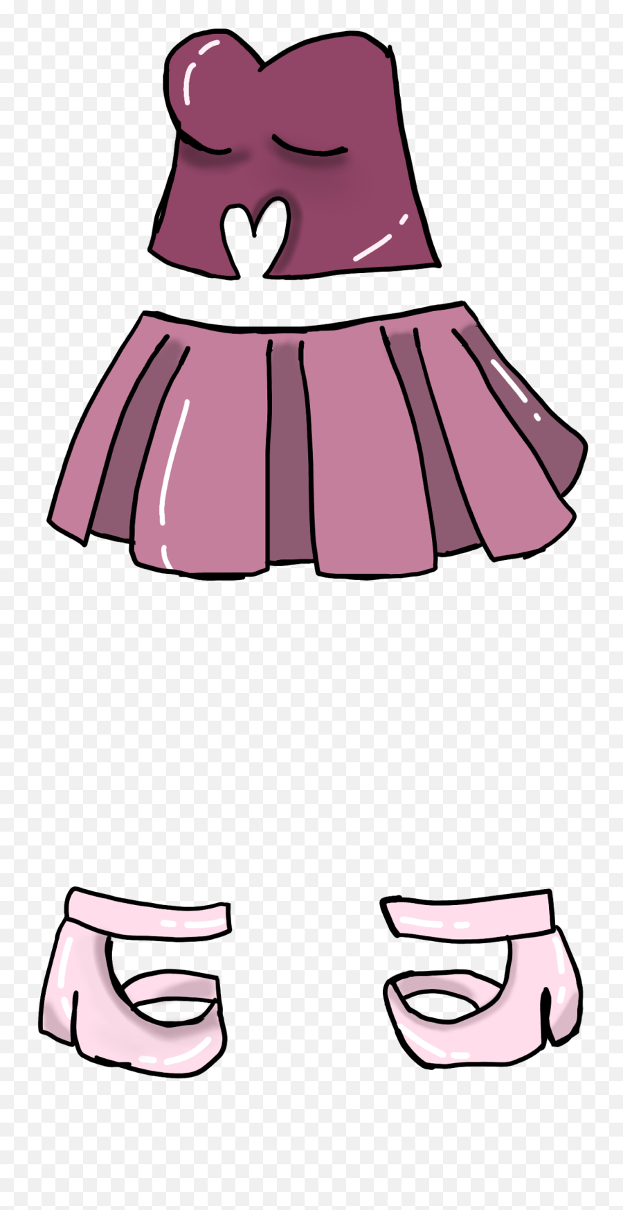 Gachalife Outfit Drawing Sticker - Girly Emoji,Emoji Outfit For Guys