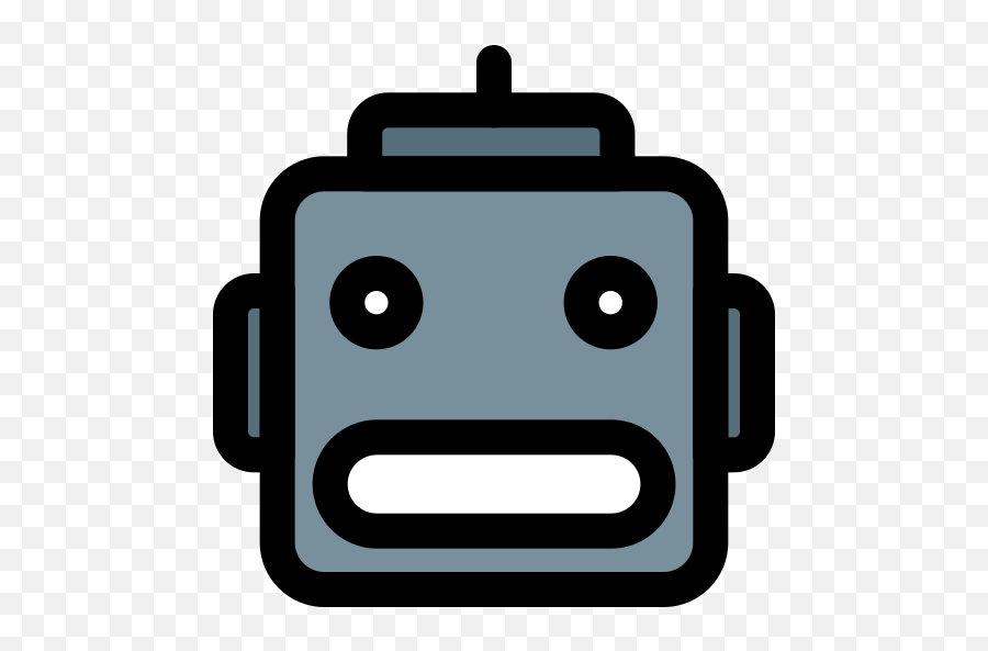 Robot - Free Smileys Icons Dot Emoji,Robot Face Emoticon