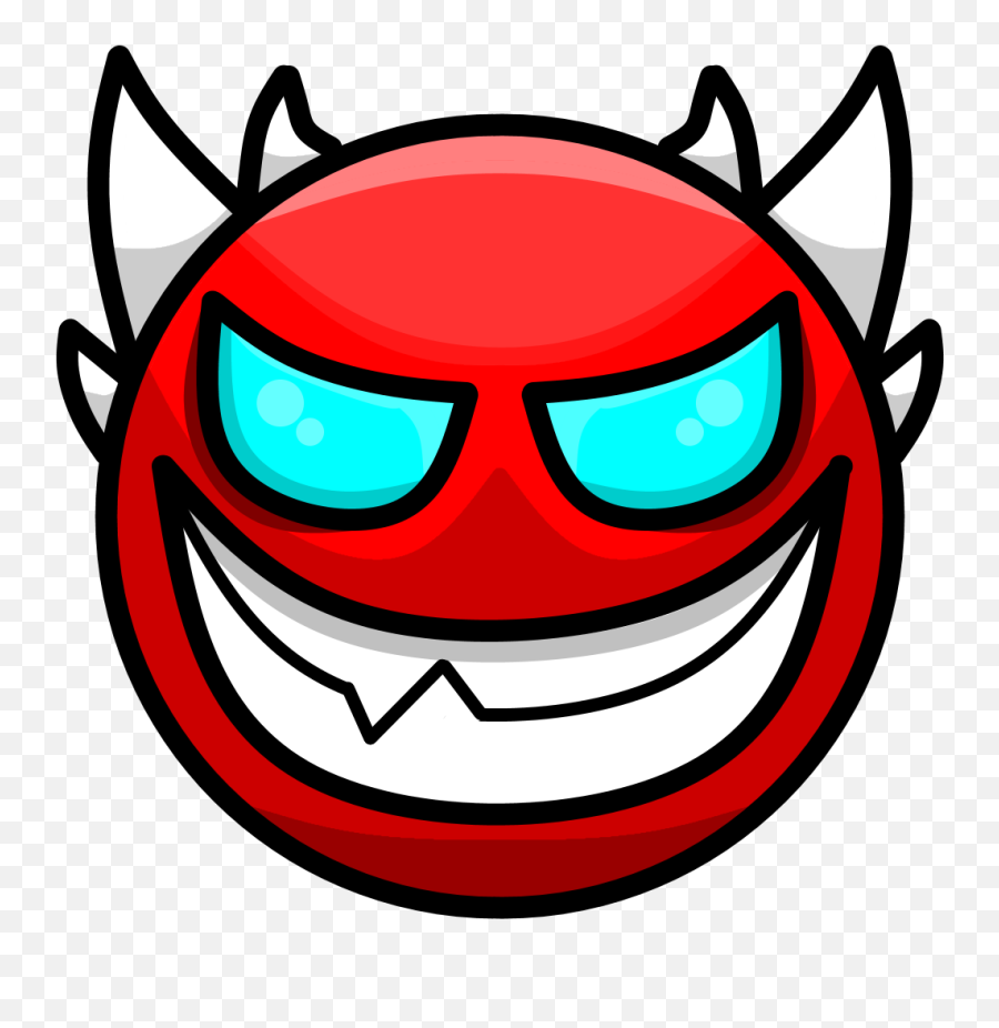 Cool Demon Face Thingy By Hjfod On Newgrounds - Insane Demon Geometry Dash Png Emoji,Guess The Movie Emoticon