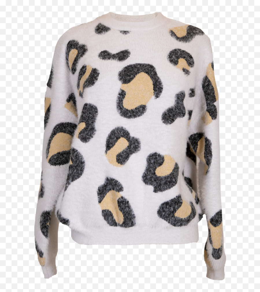 Simply Southern Sweater Cheetah Brown - Long Sleeve Emoji,Emoji Crewneck Sweater