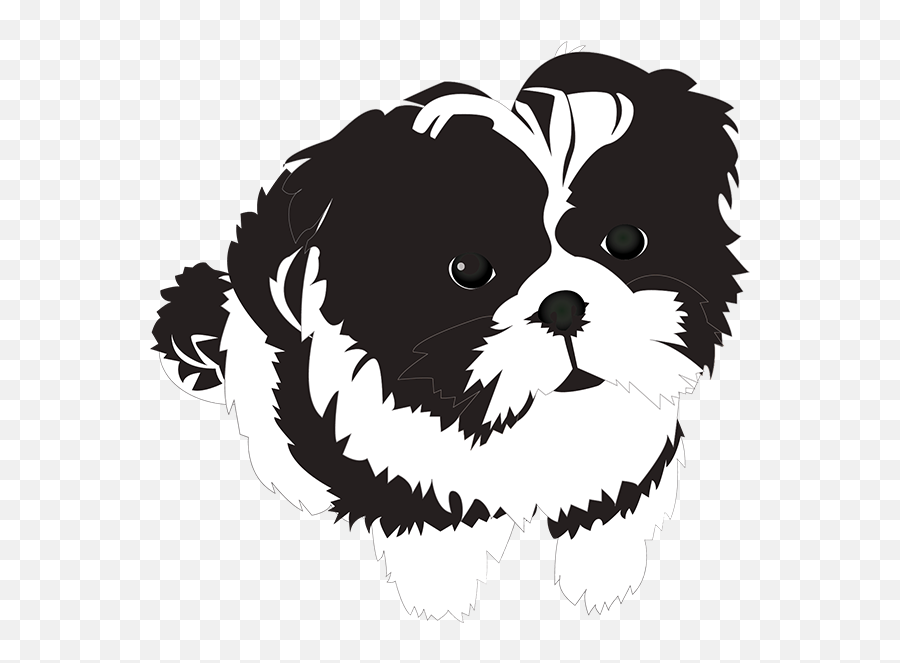 Funny Shih Tzu Sticker Transparent Png - Shih Tzu Clip Art Emoji,Shih Tzu Emoji