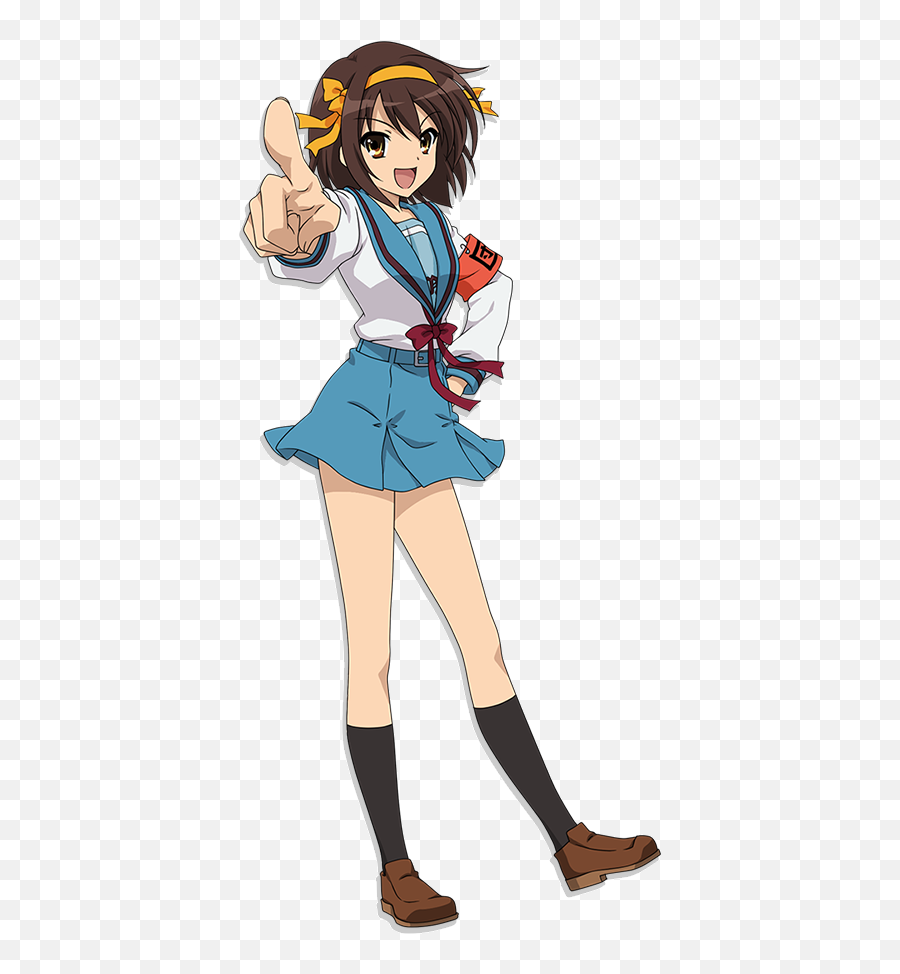 Haruhi Suzumiya Characters - Tv Tropes Suzumiya Haruhi Render Emoji,Anime Emotion Sheet