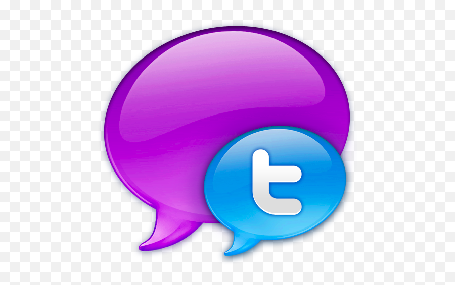 Small Twitter Logo In Blue Icon Balloons Iconset Graphicpeel - Messaging Icon Purple Blue Emoji,Holiday Twitter Emoticon