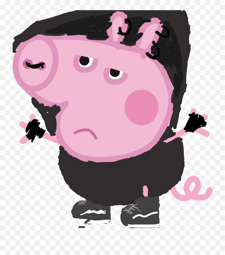 Sad Sadguy Pig Peppapig Sticker - Dot Emoji,Sad Pig Emoji