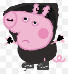 Sad Sadguy Pig Peppapig Sticker - Dot Emoji,Sad Pig Emoji