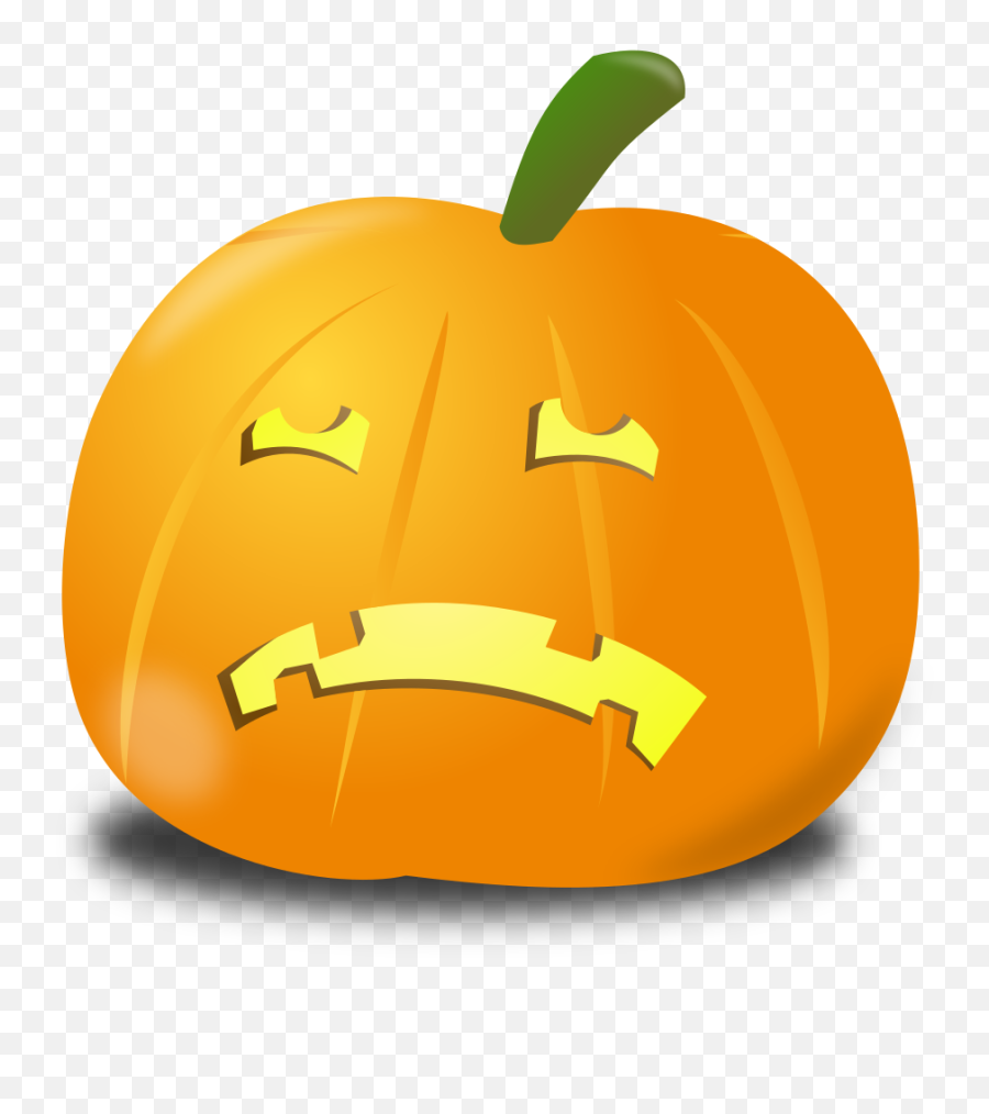 Pumpkin Clipart Basic Pumpkin Basic - Jack O Lantern Pumpkin Clipart Scary Emoji,Pumpkin Emotion Sheet