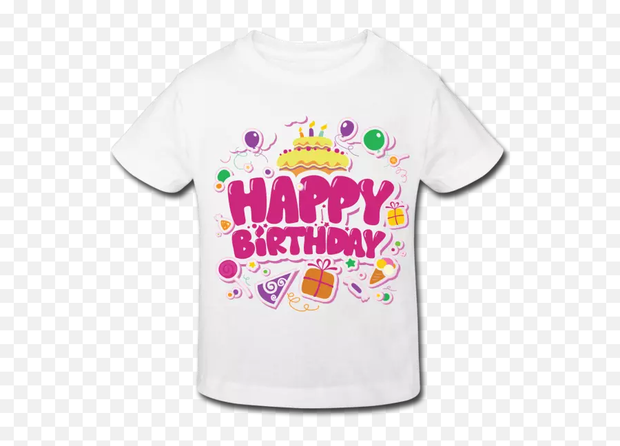 Birthday - Shirt Shop Happy Birthday Tshirt Bio Enfant Short Sleeve Emoji,Emoticons Lg Spirit