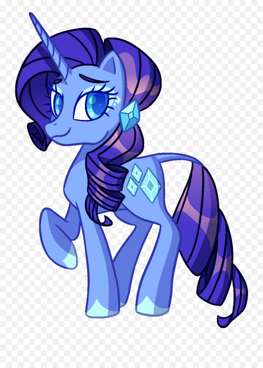 Mlp My Little Pony Rarity Blue Sticker - Mlp G5 Power Ponies Emoji,Mlp Emojis Fan Made