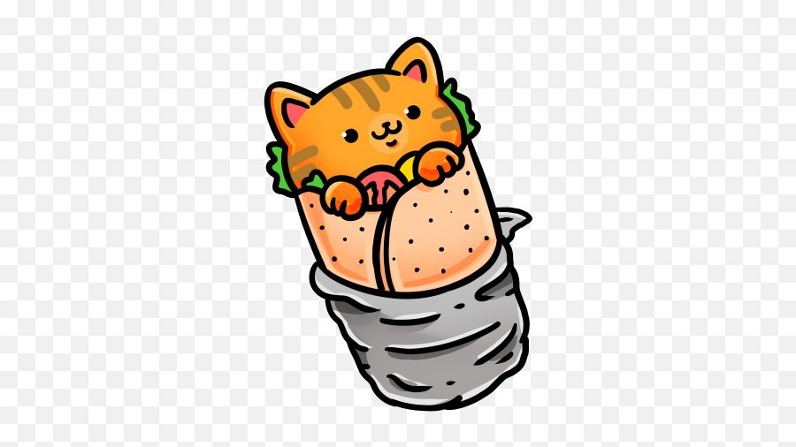 Sushi Cat Sushi Cat - Cat Burrito Print T Shirt Emoji,Sushi Cat Emoticons