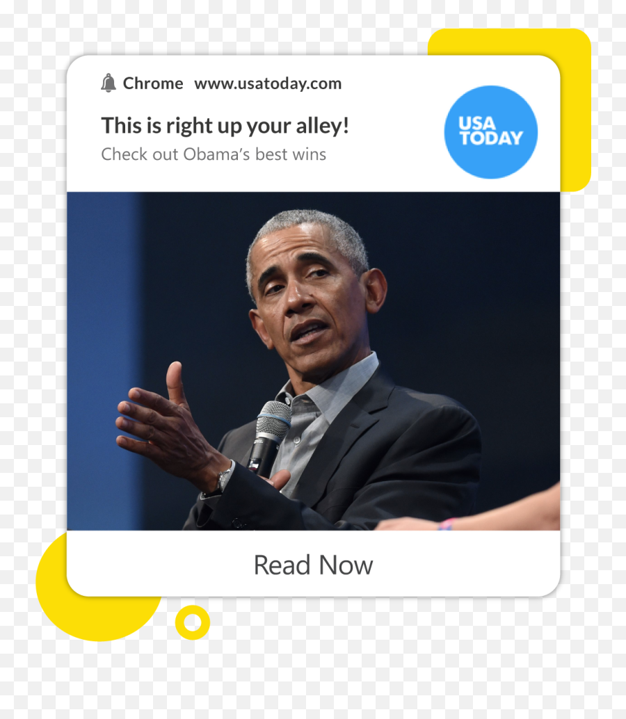 Push Notification Examples To - Barack Obama Emoji,Gesture Line Advertisements That Evoke Emotion
