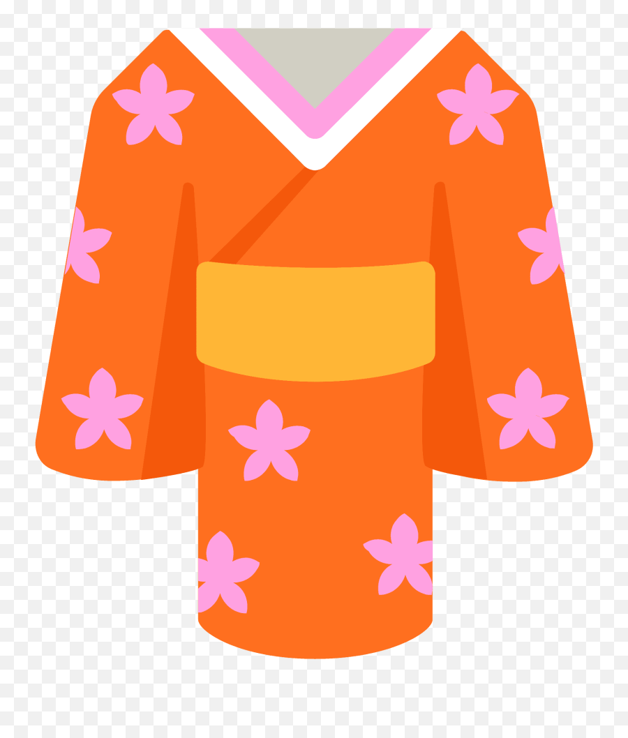Kimono Emoji Clipart - Kimono Emoji,Emoji Robe