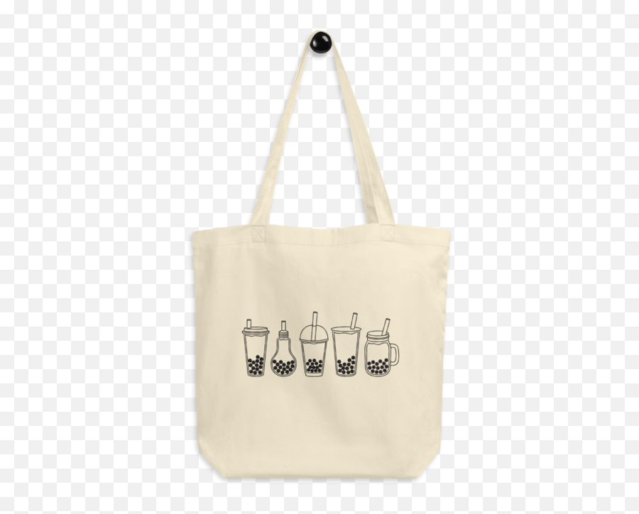 Bubble Tea Cups Tote Bag U2014 Boba Love - Bubble Tea Apparel Tote Bag Emoji,Boba Emoji
