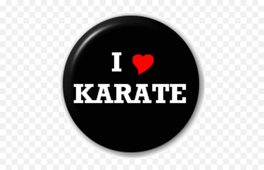 Collectables Small 25mm I Love Karate Heart U2013 Pin Button - Gwanghwamun Gate Emoji,Star Trek Insignia Emoji
