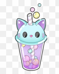 Kawaii Drink Blue Bubbles Bubble - Cute Bubble Tea Emoji,Blue Bubble Emoji Generator