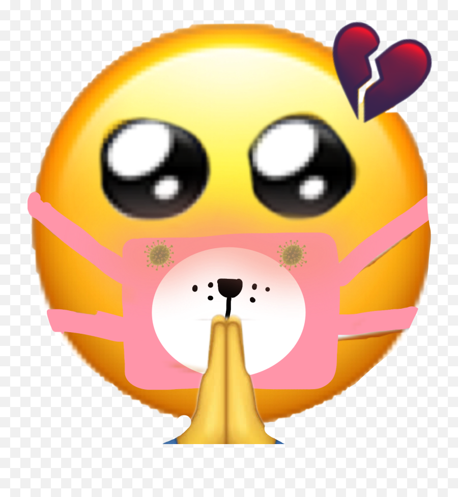 Corona Sad Prayforthemwhoneedit Sticker - Happy Emoji,Sad Prayer Emoticon
