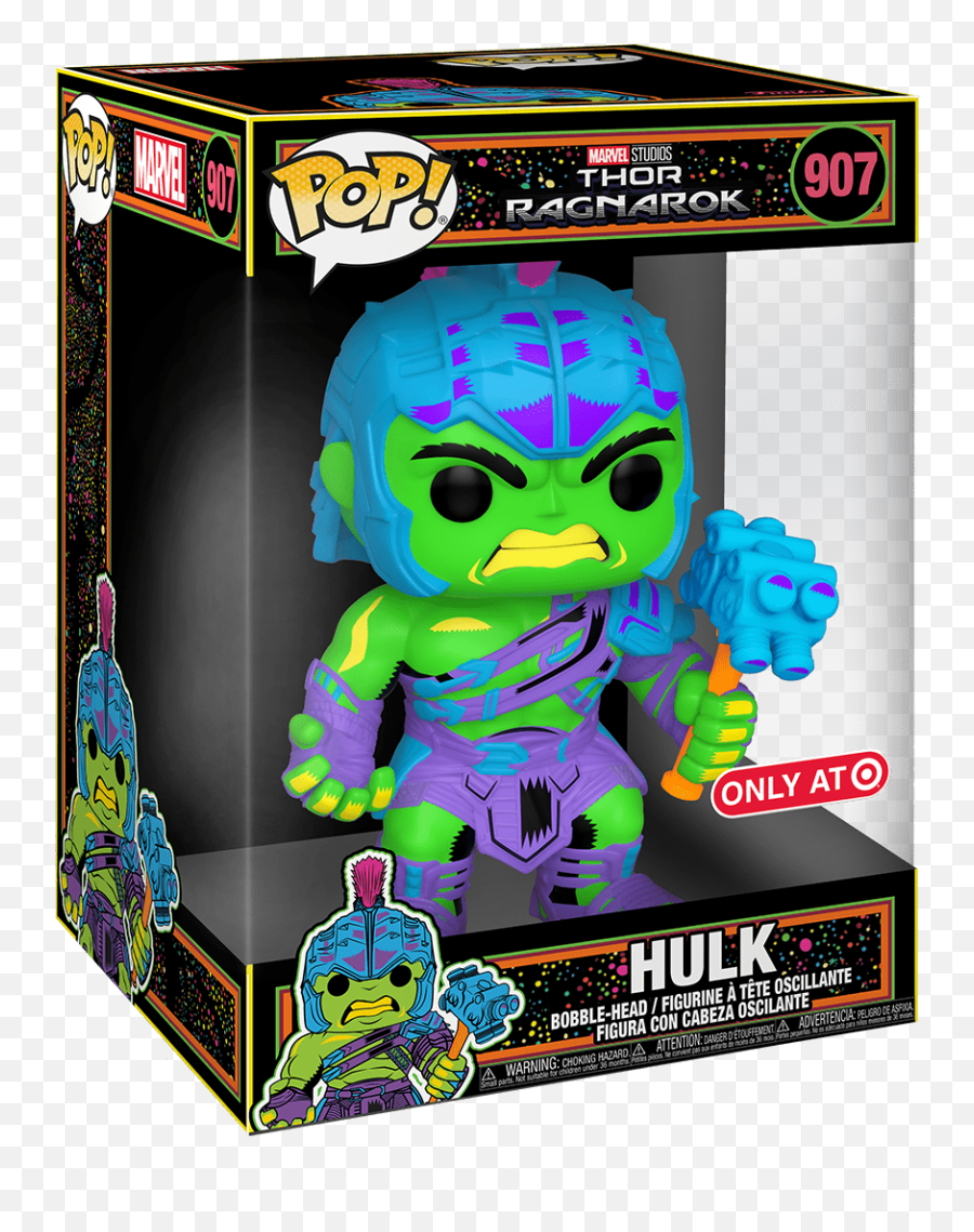 Blacklight Captain Marvel Ant - Man Black Panther And More Funko Pop Hulk Black Light Jumbo Emoji,Emotion Trigger Hulk