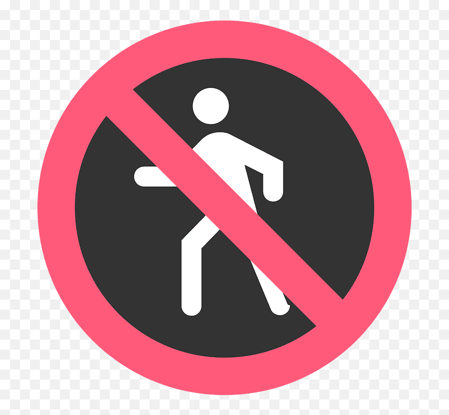 Prohibido El Paso De Peatones Clipart Dibujos Animados - Tottenham Court Road Emoji,Imagenes De Emojis Animados