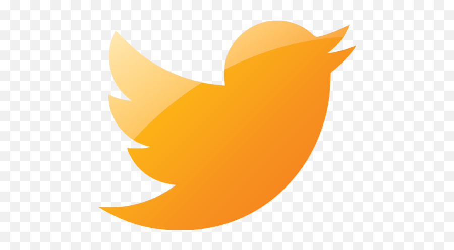 Web 2 Orange Twitter Icon - Transparent Orange Twitter Logo Png Emoji,Twiter Emoticon Memes