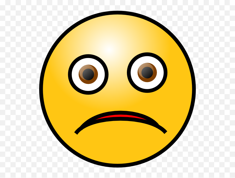 Brown Eyed Frown Clip Art At Clkercom - Vector Clip Art Emoji,Eye Rolling Frown Emoji