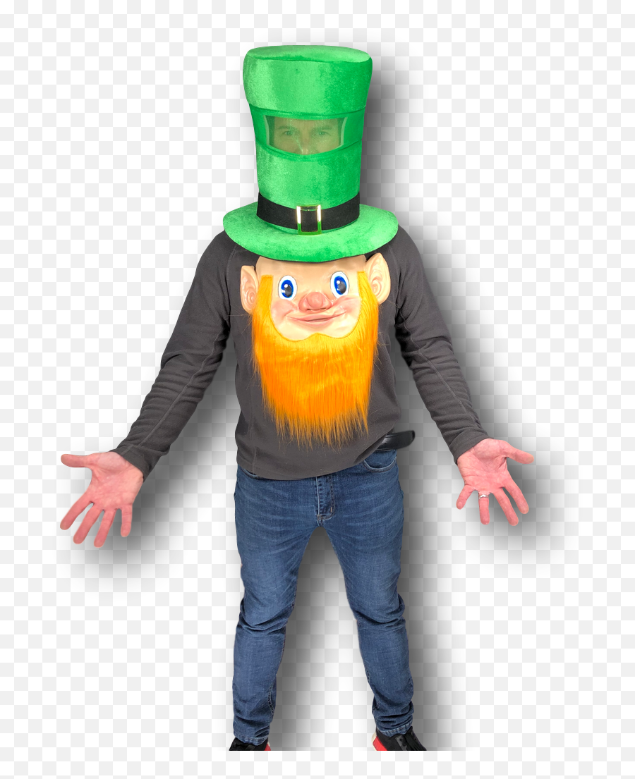 Maski I Maski Karnawaowe Odzie Buty I Dodatki Irish - Leprechaun Emoji,Kissing Emoji