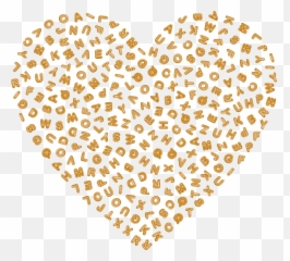 Gingerbread Alphabets Heart - Free Vector Graphic On Pixabay Emoji,Kawaii Sparkles Text Emotion