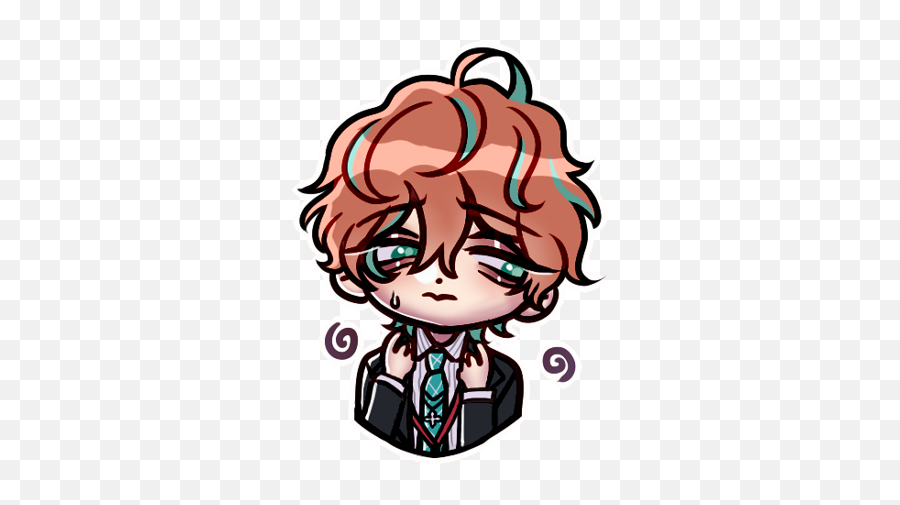 Doppo Hypnosismic Sticker By Kuromi Emoji,Mystic Messenger Emoticons Saeran