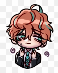 Doppo Hypnosismic Sticker By Kuromi Emoji,Mystic Messenger Emoticons Saeran