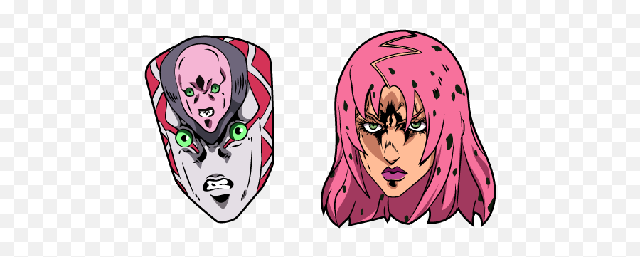 Jojou0027s Bizarre Adventure Diavolo And King Crimson Cursor Emoji,Jojo Emoticon Face