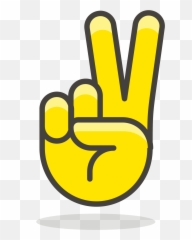 File361 - Victoryhand1svg Wikimedia Commons Emoji,Hand 1 Finger Emoji