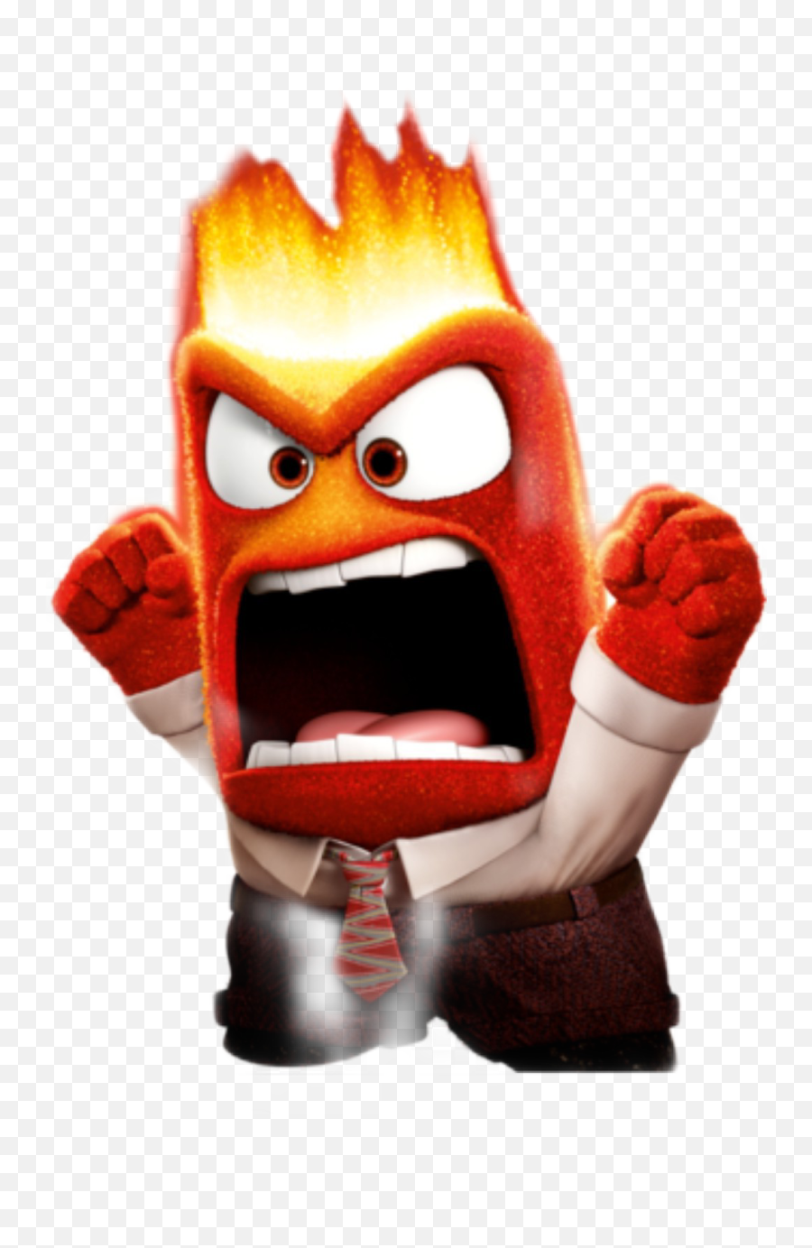 Angry Emoji Sticker By Carazmatic - Inside Out Anger Clipart,Red Angry Emoji