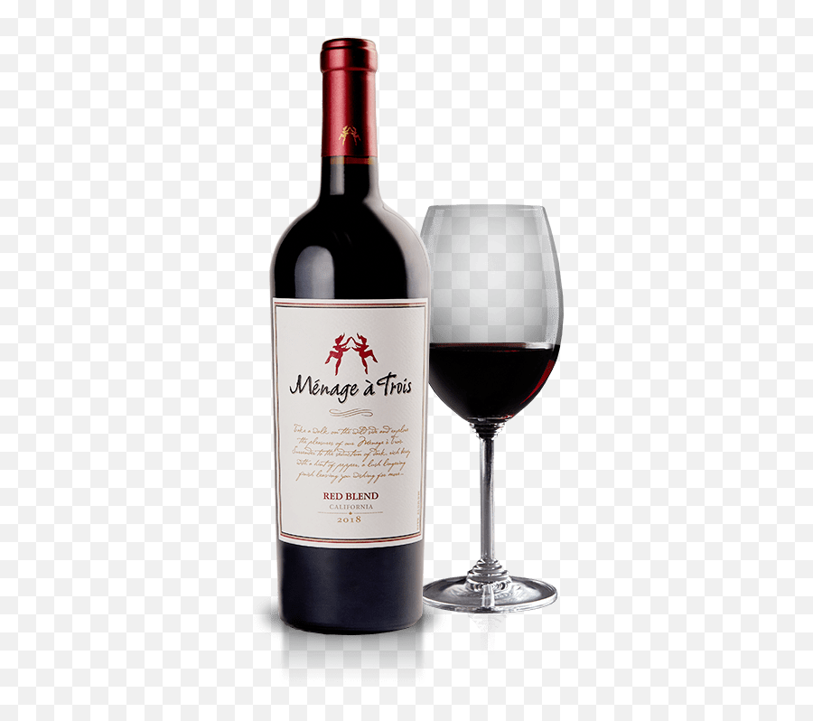 Red Blend Blend Ménage À Trois Wines - Menage A Trois Wine Emoji,Wine Drinking Emoji