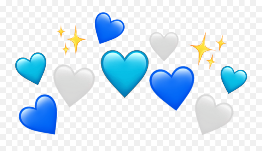 Crown Blue Emoji Basic Sticker By - Girly,Basic Emoji