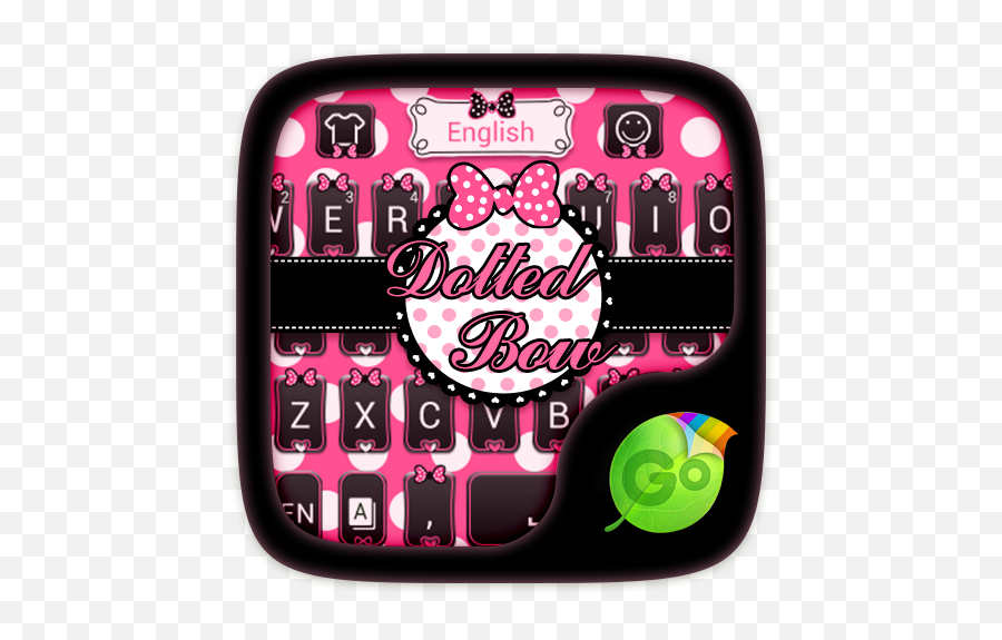 App Insights Dotted Bow Go Keyboard Theme Apptopia - Go Keyboard Free Download Emoji,Bow Emoticons