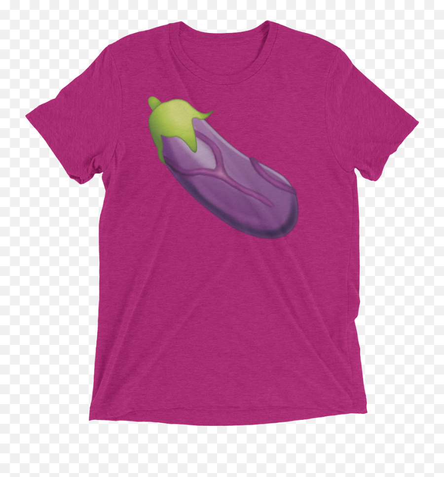 Veiny Eggplant Emoji Triblend - Old Man Strength Shirt,Eggplant Emoji T Shirt
