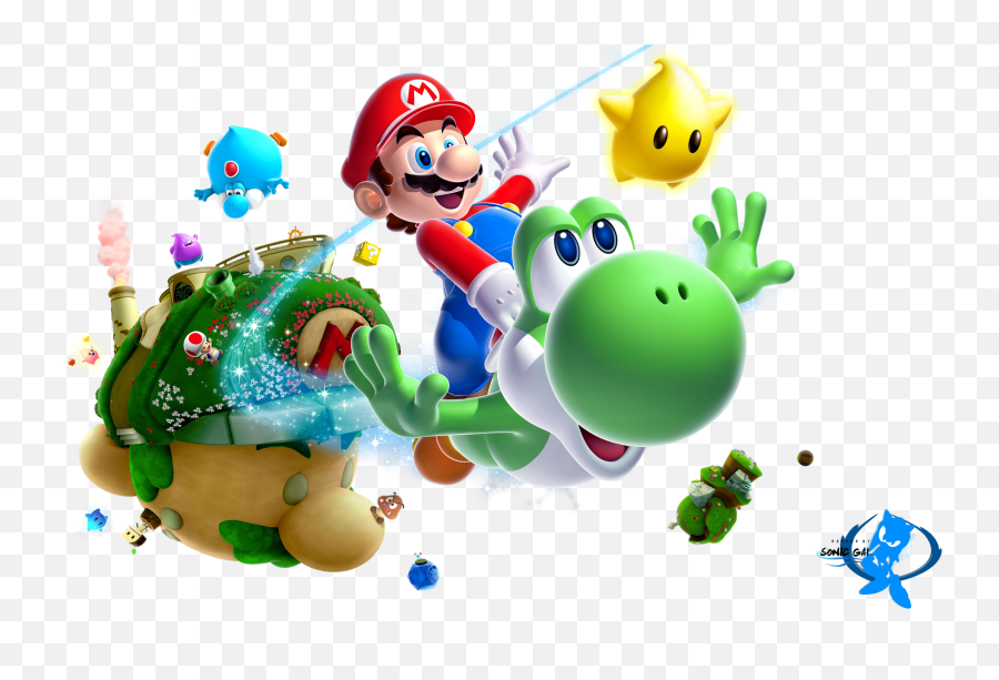 Super Mario Galaxy 2 Png Banner - Wii Super Mario Galaxy 2 Emoji,Mario Emotions
