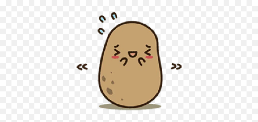 Kawaii Potato 2 Whatsapp Stickers - Stickers Cloud Cute Kawaii Cute Adorable Animals Emoji,Kawaii Potato Emoji
