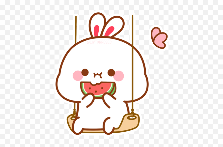 Sticker Maker - Bunnys U0026 Friends Cute Bunny Cartoon Cute Bunny And Friends Sticker Emoji,Emoticon Malicioso