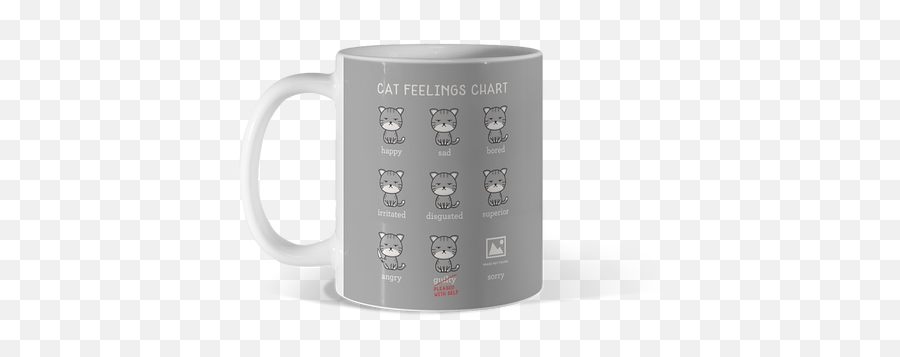 Pink Cat Mugs Design By Humans - Serveware Emoji,Chibi Emotions Chart