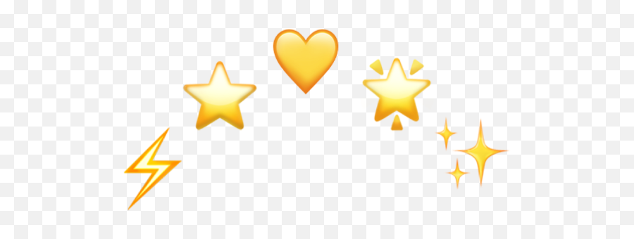 Aesthetic Yellow Heart Crown Png - Yellow Emoji Crown Png Transparent,Emoji Crown Png